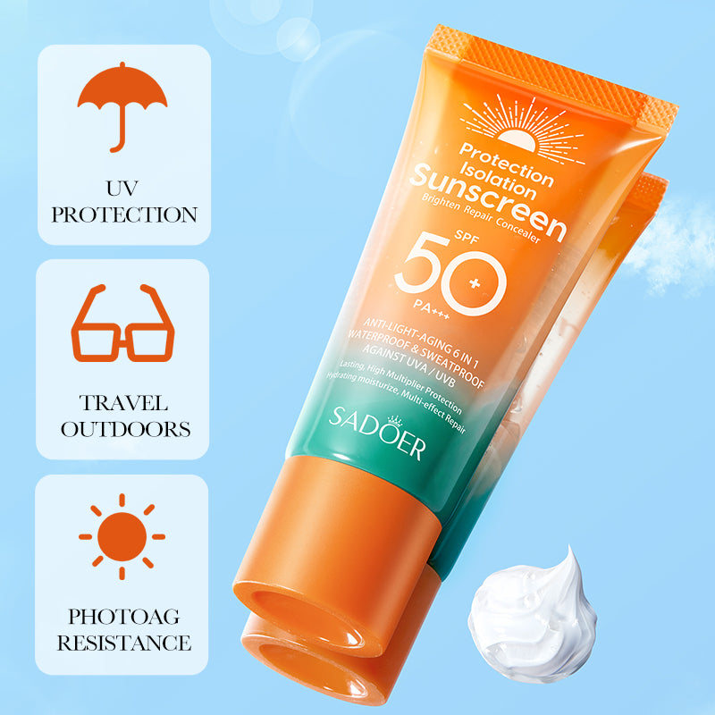 SADOER Dual-Tube Sunscreen – Repair + UV Protection 50g