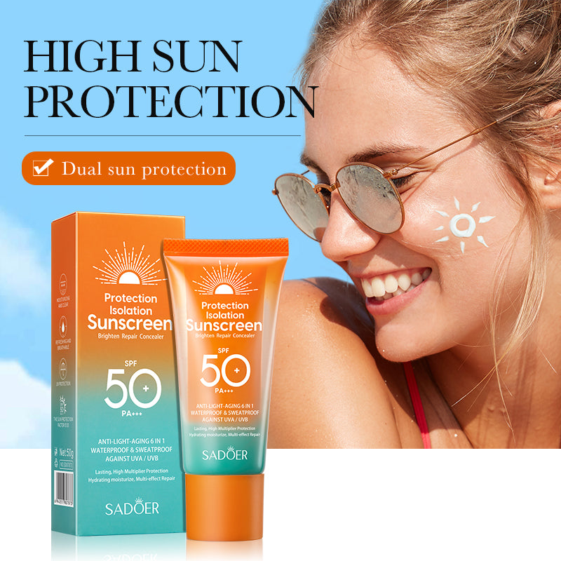 SADOER Dual-Tube Sunscreen – Repair + UV Protection 50g